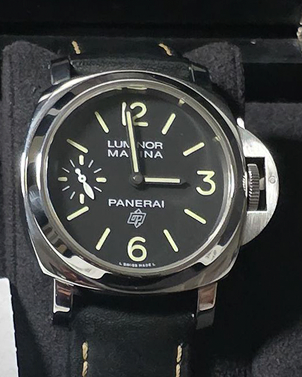 2019 Panerai Luminor Marina 44MM Black Dial Leather Strap (PAM00776)
