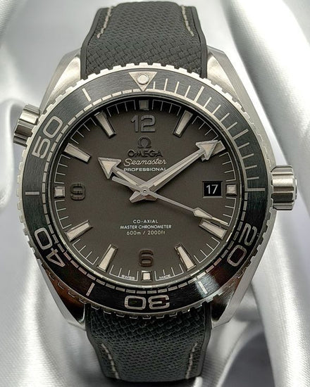 2024 Omega Seamaster Planet Ocean 600M 43.5MM Grey Dial Leather Strap (215.32.44.21.01.002)