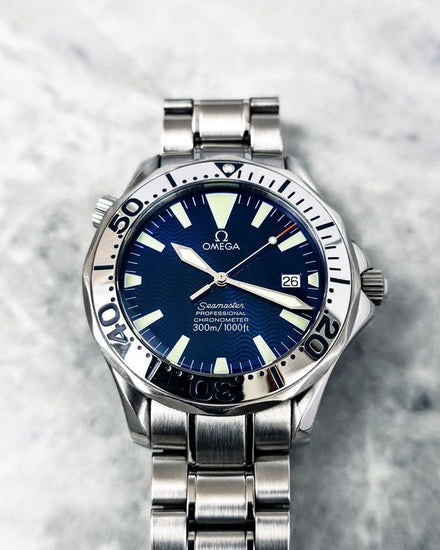 No Reserve - 2016 Omega Seamaster Diver 300M 41MM Blue Dial Steel Bracelet (2255.80.00)