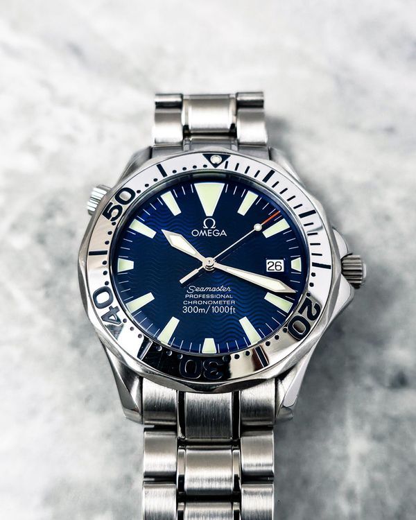 No Reserve - 2016 Omega Seamaster Diver 300M 41MM Blue Dial Steel Bracelet (2255.80.00)