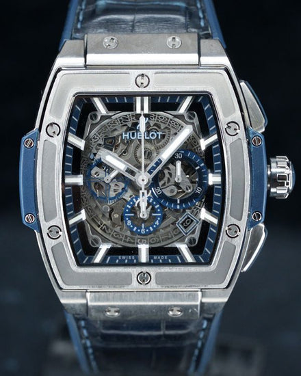 2020 Hublot Spirit Of Big Bang 45MM Skeleton Dial Leather Strap (601.NX.7170.LR)