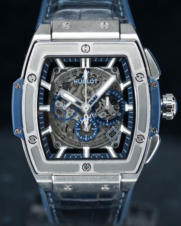 2020 Hublot Spirit Of Big Bang 45MM Skeleton Dial Leather Strap (601.NX.7170.LR)