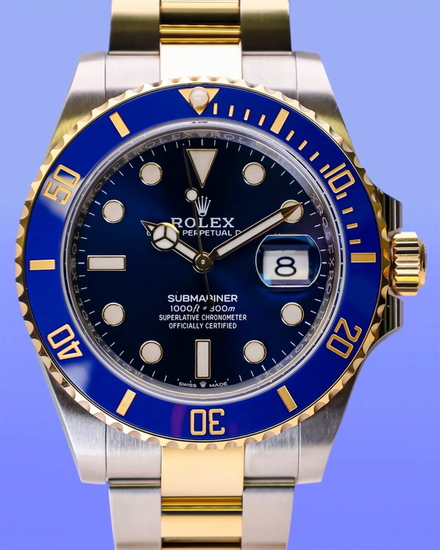 No Reserve - 2026 Rolex Submariner Date "Bluesy" 41MM Blue Dial Two-Tone Oyster Bracelet (126613LB)