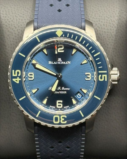 2026 Blancpain Fifty Fathoms 42.3MM Blue Dial Rubber Strap (5010-12B40-O64A)
