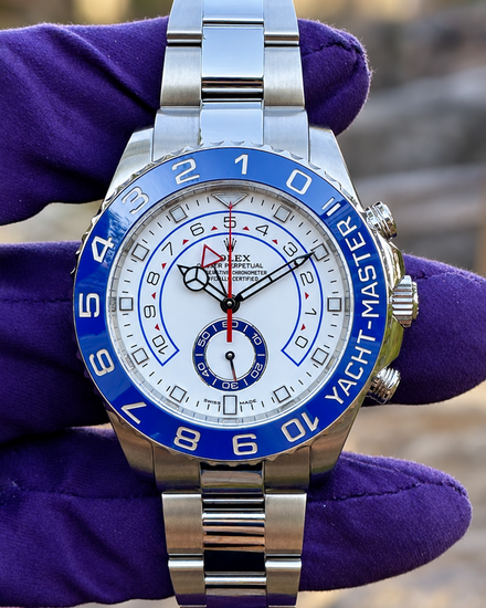 Rolex Yacht-Master II 44MM White Dial Oyster Bracelet (116680)