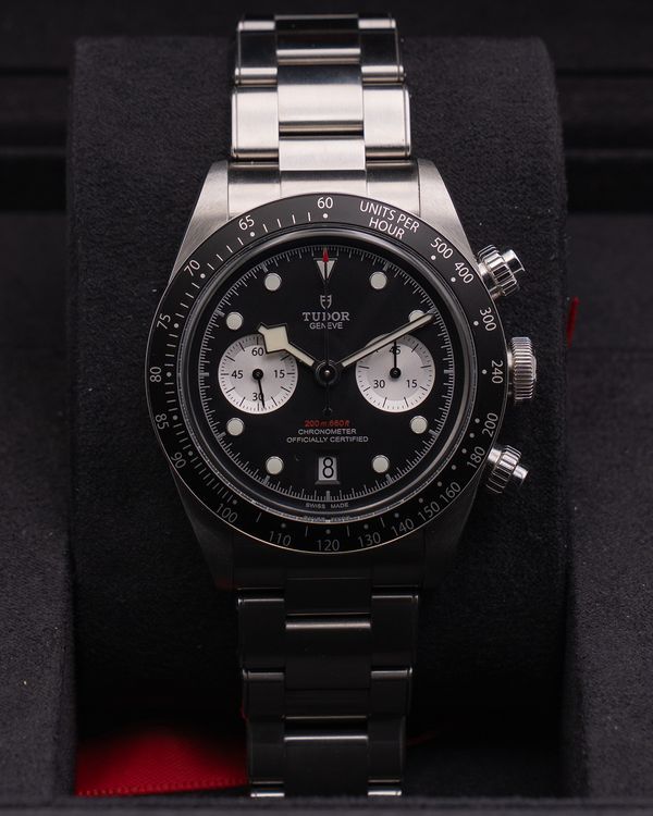2022 Tudor Black Bay Chrono "Reverse Panda" 41MM Black Dial Steel Bracelet (79360N)