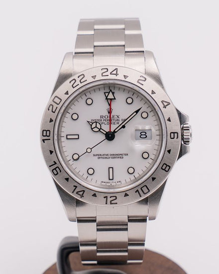 Rolex Explorer II "Polar" 40MM White Dial Oyster Bracelet (16570)