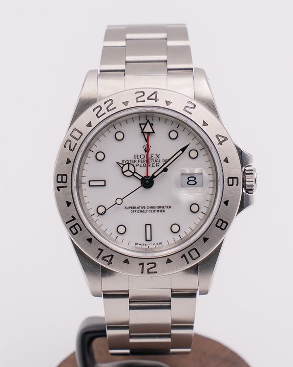 Rolex Explorer II "Polar" 40MM White Dial Oyster Bracelet (16570)