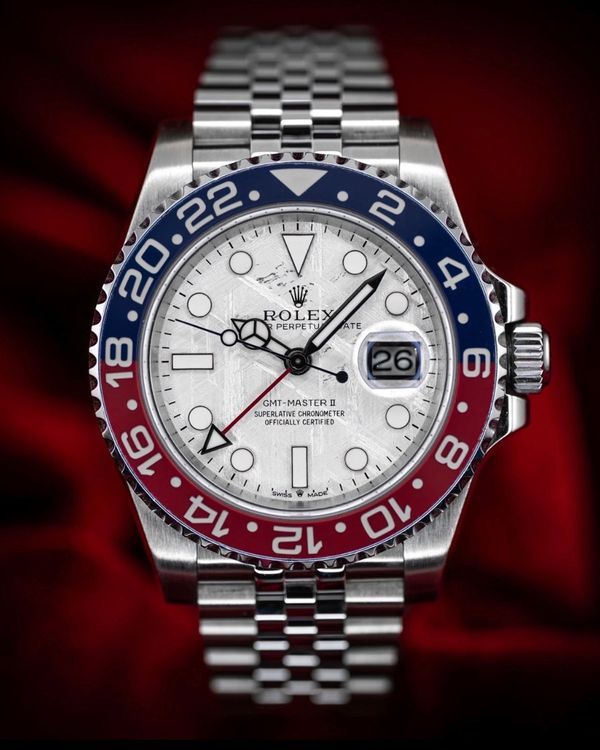 2018 Rolex GMT-Master II 40MM Aftermarket Meteorite Dial Aftermarket Jubilee Bracelet (116710LN)