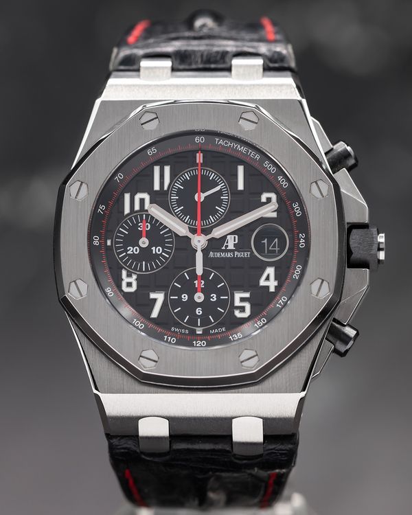 Audemars Piguet Royal Oak Offshore "Vampire" 42MM Black Dial Leather Strap (26470ST.OO.A101CR.01)