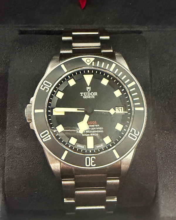 2019 Tudor Pelagos LHD 42MM Black Dial Titanium Bracelet (25610TNL)