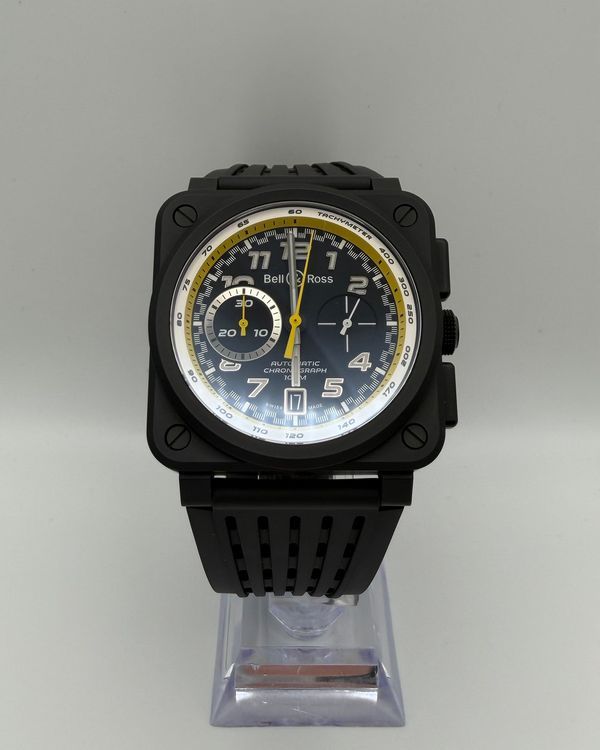 2024 Bell & Ross BR 03 Chrono L.E. 42MM Black Dial Rubber Strap (BR0394-RS20/SRB)
