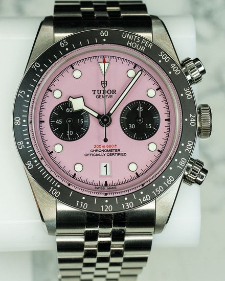 2025 Tudor Black Bay Chrono "Flamingo" 41MM Pink Dial Steel Bracelet (79360N)