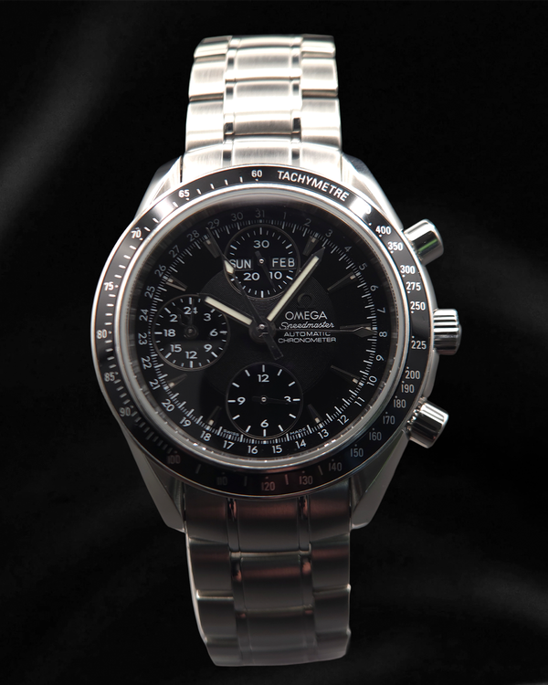 No Reserve - Omega Speedmaster Day-Date 40MM Black Dial Steel Bracelet (3220.50.00)
