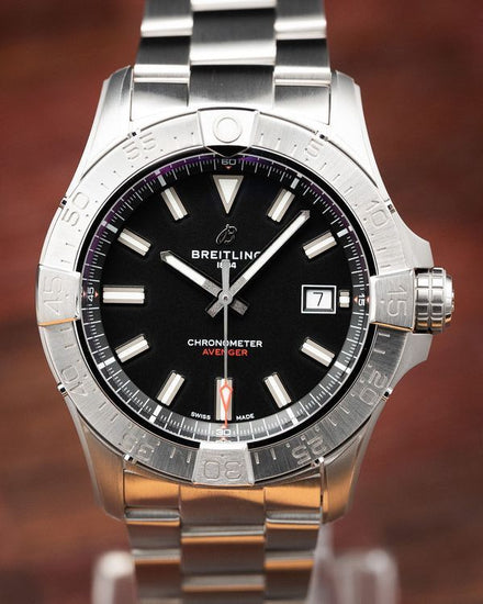 2026 Breitling Avenger 42MM Black Dial Steel Bracelet (A17328)