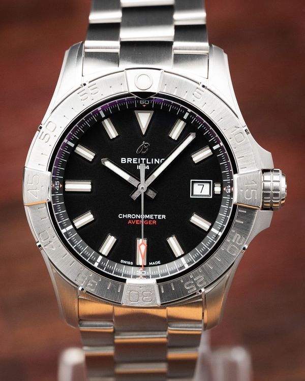 2026 Breitling Avenger 42MM Black Dial Steel Bracelet (A17328101B1A1)
