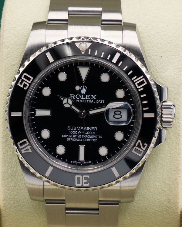 2014 Rolex Submariner Date 40MM Black Dial Oyster Bracelet (116610LN)
