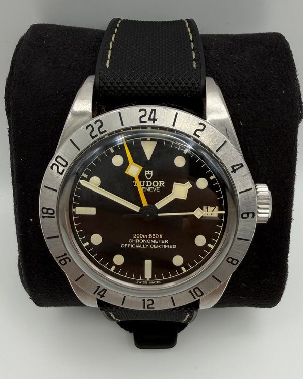 2022 Tudor Black Bay Pro 39MM Black Dial Leather Strap (79470)