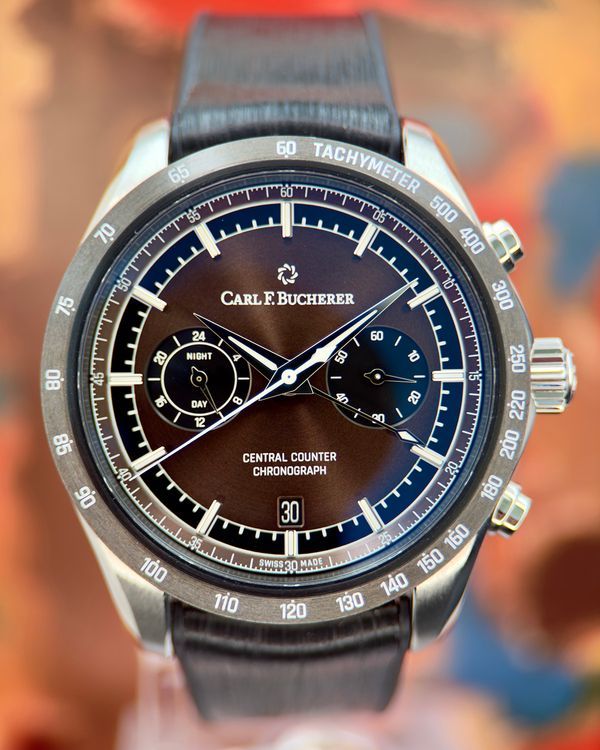 Carl F. Bucherer Manero Central Counter 42.5MM Brown Dial Rubber Strap (00.10923.08.93.01)