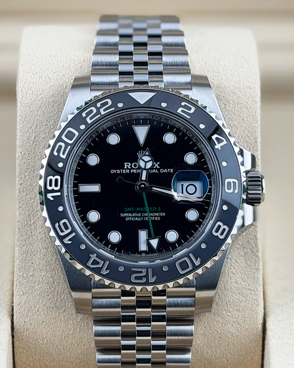 2026 Rolex GMT-Master II "Bruce Wayne" 40MM Black Dial Jubilee Bracelet (126710GRNR)