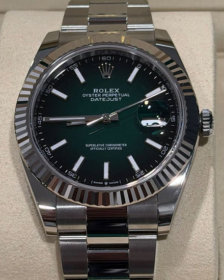 2026 Rolex Datejust 41MM Green "Ombré" Dial Oyster Bracelet (126334)
