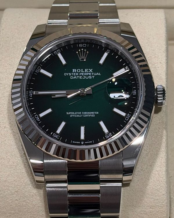 2026 Rolex Datejust 41MM Green "Ombré" Dial Oyster Bracelet (126334)