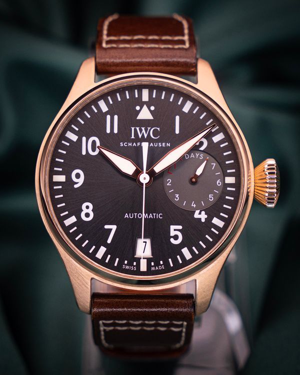 2017 IWC Schaffhausen Pilot Big Spitfire 46.2MM Grey Dial Leather Strap (IW500917)