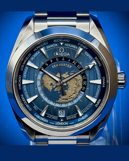 2026 Omega Seamaster Aqua Terra 150M "Summer Blue" 43MM Blue Dial Steel Bracelet (220.10.43.22.03.002)
