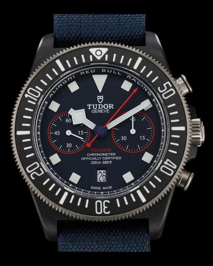 2025 Tudor Pelagos FXD Chrono "Alinghi Red Bull Racing Edition" 43MM Blue Dial Textile Strap (25807KN)