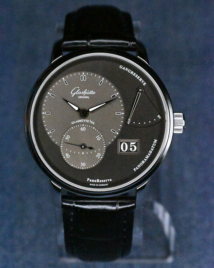 No Reserve - 2024 Glashütte Original PanoReserve 40MM Grey Dial Leather Strap (1-65-01-23-12-04)