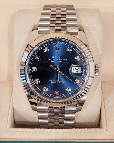 2018 Rolex Datejust 41MM Blue Dial Jubilee Bracelet (126334)