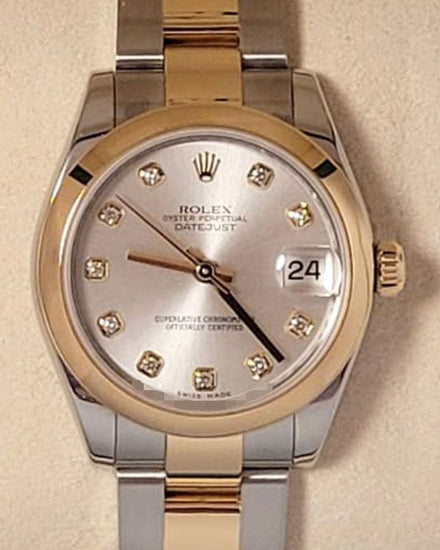 2007 Rolex Datejust 31MM Silver Dial Two-Tone Oyster Bracelet (178243)