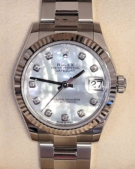 2026 Rolex Datejust 31MM Mother Of Pearl Dial Oyster Bracelet (278274)