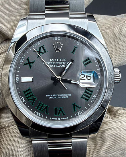 2025 Rolex Datejust "Wimbledon" 41MM Slate Dial Oyster Bracelet (126300)