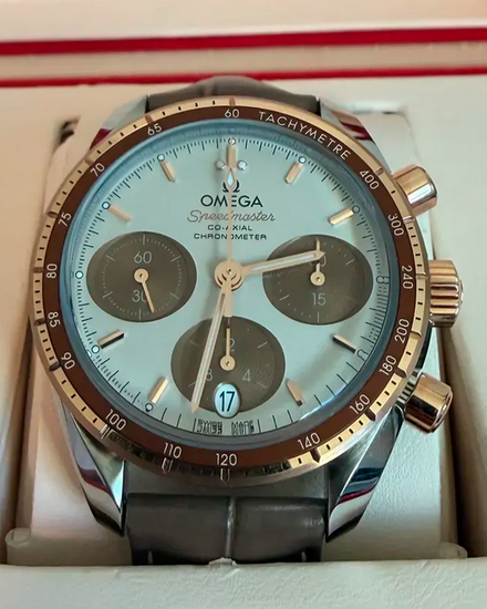 2022 Omega Speedmaster 38MM Brown Dial Leather Strap (324.23.38.50.02.002)