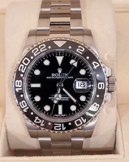 2016 Rolex GMT-Master II 40MM Black Dial Oyster Bracelet (116710LN)