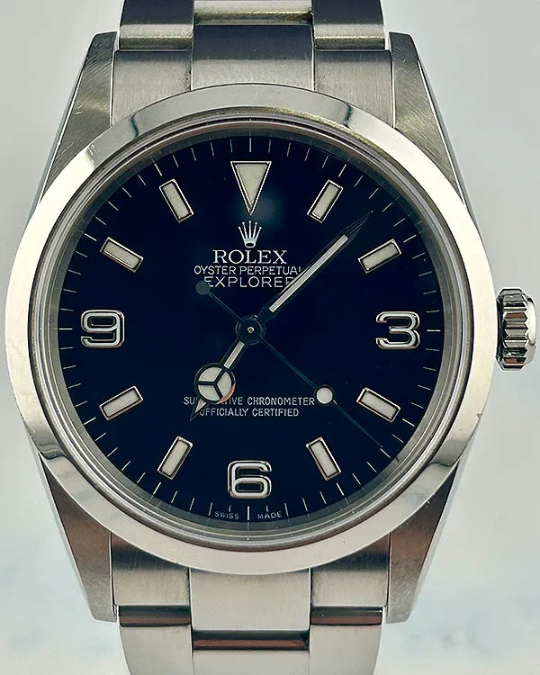 Rolex Explorer 36MM Black Dial Oyster Bracelet (114270)
