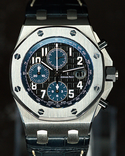 2019 Audemars Piguet Royal Oak Offshore Chronograph "Batman" 42MM Black Dial Leather Strap (26470ST.OO.A028CR.01)