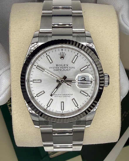 2025 Rolex Datejust 36MM White Dial Oyster Bracelet (126234)