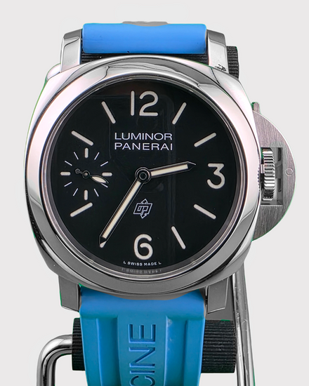 2023 Panerai Luminor Base Logo 44MM Black Dial Rubber Strap (PAM01084)