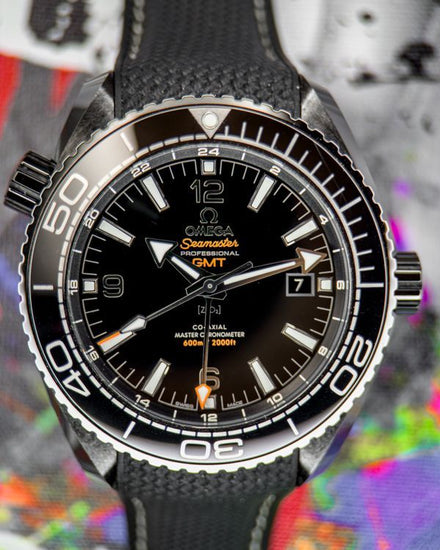 2017 Omega Seamaster Planet Ocean 600M "Deep Black" 45.5MM Black Dial Rubber Strap (215.92.46.22.01.001)