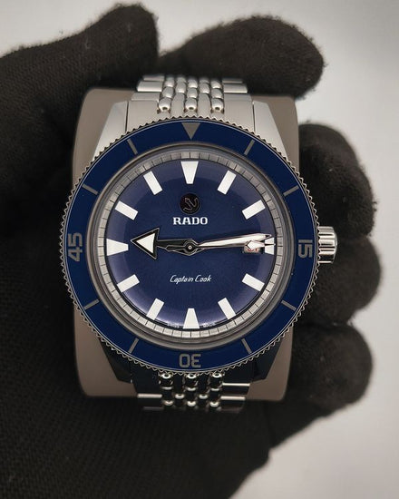 2024 Rado Captain Cook 42MM Blue Dial Steel Bracelet (R32505203)