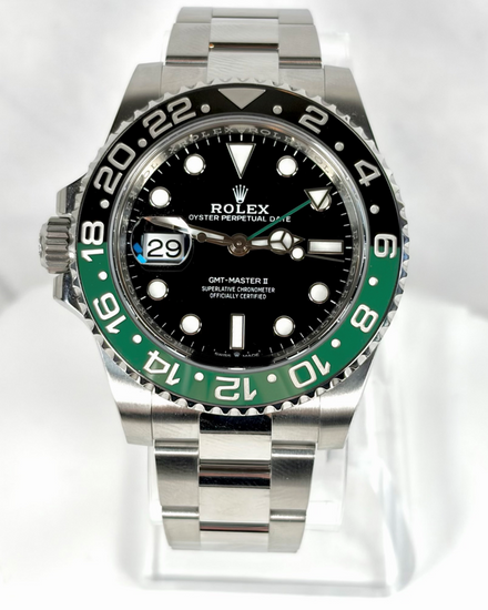 No Reserve - 2024 Rolex GMT-Master II “Sprite” 40MM Black Dial Oyster Bracelet (126720VTNR)