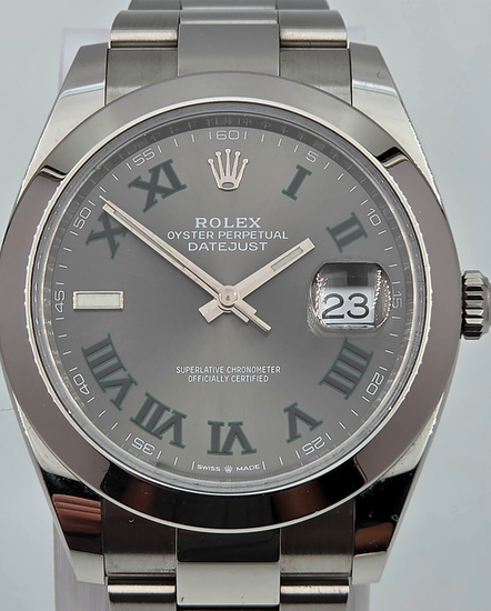 2023 Rolex Datejust "Wimbledon" 41MM Slate Dial Oyster Bracelet (126300)