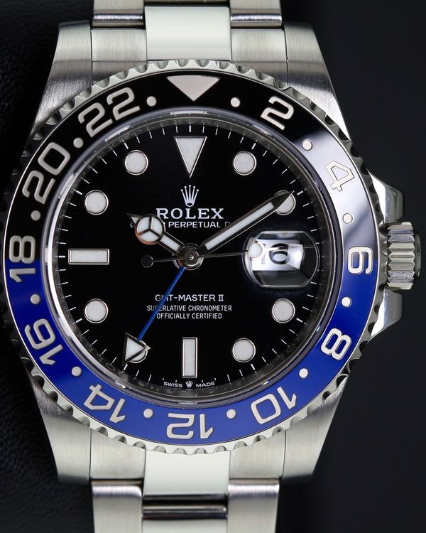 2023 Rolex GMT-Master II "Batman" 40MM Black Dial Oyster Bracelet (126710BLNR)