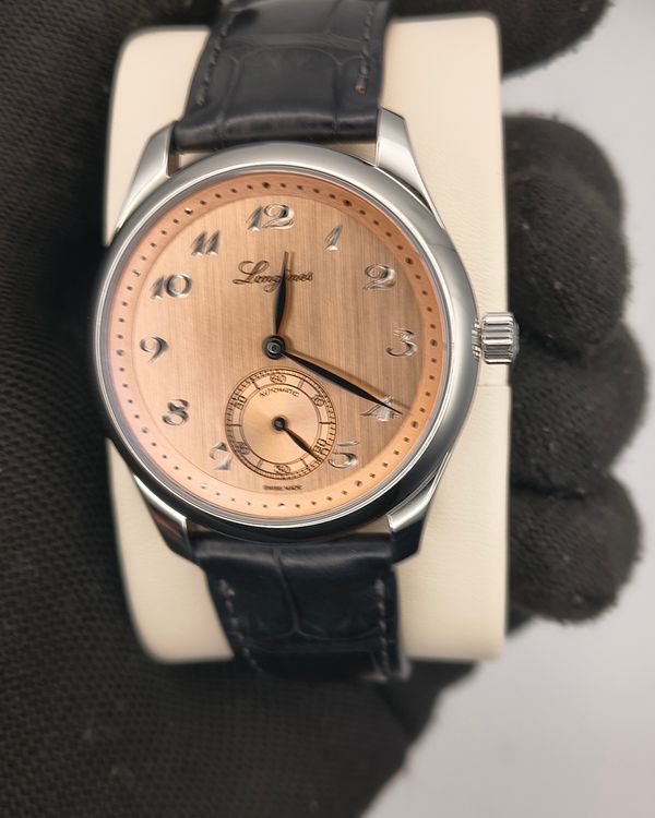 2025 Longines Master Collection 38.5MM Salmon Dial Leather Strap (L2.843.4.93.2)