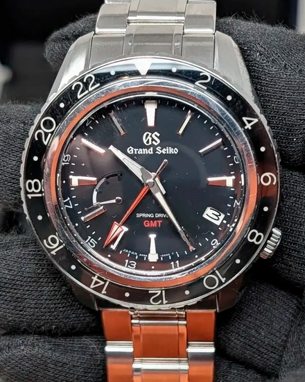 2024 Grand Seiko Sport GMT 44MM Black Dial Steel Bracelet (SBGE201G)