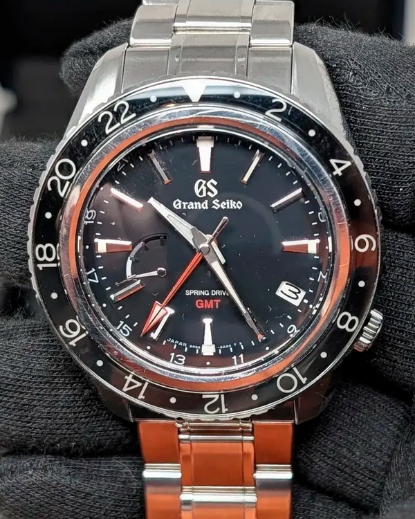 2024 Grand Seiko Sport GMT 44MM Black Dial Steel Bracelet (SBGE201G)