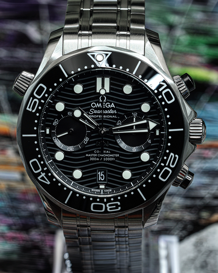 2022 Omega Seamaster Diver 300M 44MM Black Dial Steel Bracelet (210.30.44.51.01.001)