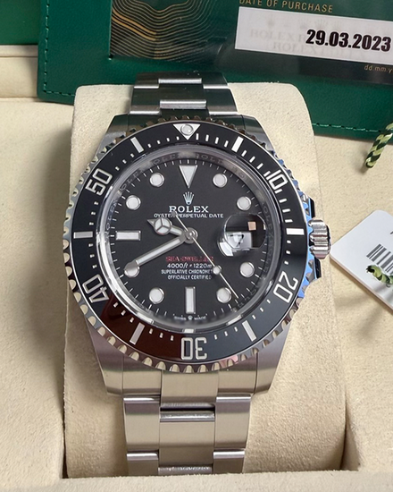 2023 Rolex Sea-Dweller "Red Letters 50th Anniversary" 43MM Black Dial Oyster Bracelet (126600)